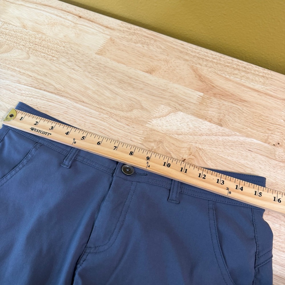 Prana Halle Hiking Pants Size 6 Grey Stretch Roll Up Straight Leg Nylon Blend - Picture 8 of 11